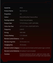 Load image into Gallery viewer, KFPLAN KF20 1/64 2.4G 4WD Mini Drift RC Car 15km/h