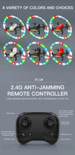 Load image into Gallery viewer, Q07 Mini Drone with colourful lighting