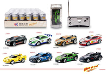 Load image into Gallery viewer, Mini Remote Control Micro Racing Car in Coke Can
