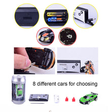 Load image into Gallery viewer, Mini Remote Control Micro Racing Car in Coke Can