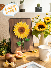 Load image into Gallery viewer, DIY Sunflower Arts & Crafts String Art with LEDs