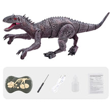 Load image into Gallery viewer, 2.4G RC Walking Dinosaur Blue Raptor / Tyrannosaur Remote Control Jurassic Dinosaur