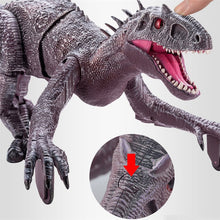 Load image into Gallery viewer, 2.4G RC Walking Dinosaur Blue Raptor / Tyrannosaur Remote Control Jurassic Dinosaur