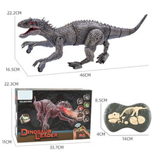 Load image into Gallery viewer, 2.4G RC Walking Dinosaur Blue Raptor / Tyrannosaur Remote Control Jurassic Dinosaur