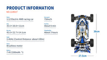 Load image into Gallery viewer, WL Toys 124017 Ver 2 Brushless Motor 75km RC buggy 4WD 2.4G