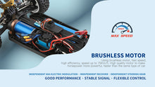 Load image into Gallery viewer, WL Toys 124017 Ver 2 Brushless Motor 75km RC buggy 4WD 2.4G