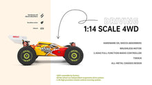 Load image into Gallery viewer, WL Toys 1/14 scale 144010 Brushless 75km/hr RC Buggy 2.4G