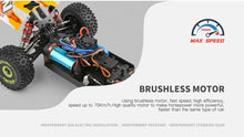 Load image into Gallery viewer, WL Toys 1/14 scale 144010 Brushless 75km/hr RC Buggy 2.4G