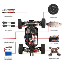 Load image into Gallery viewer, WL Toys 1/14 scale 144001 60km/hr RC buggy 4WD 2.4G