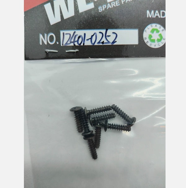 WL 0252 Cross Round Head Machine Screw 2.6*10PWB5 (8 pcs) for WL 124008