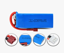 Load image into Gallery viewer, 7.4V 3000mah WL 104072 60km Lipo battery Deans connector