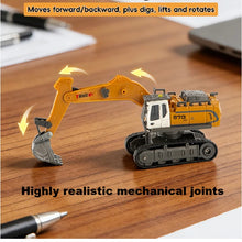 Load image into Gallery viewer, 1:64 scale mini RC Excavator 11 ch (with controller and App control)
