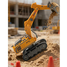 Load image into Gallery viewer, 1:64 scale mini RC Excavator 11 ch (with controller and App control)