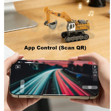 Load image into Gallery viewer, 1:64 scale mini RC Excavator 11 ch (with controller and App control)