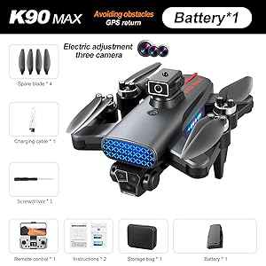 K90 Max GPS 4K RC Drone 360 Laser Obstacle avoidance Brushless Motor Optical Flow
