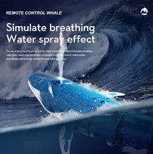 Load image into Gallery viewer, Mini RC Water Spraying and Diving Whale for pool use