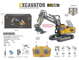 Eborui BC1043 RC Excavator 1:20 scale 11 channel 2.4G