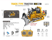 Load image into Gallery viewer, Eborui BC1045 RC Bulldozer 1:24 scale 9 channel 2.4G