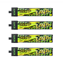 Load image into Gallery viewer, BetaFPV LAVA II 1S 580mAh 95C Battery (4pcs)