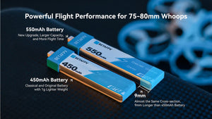 BetaFPV Beta65 BT2.0 550mAh 4.35V 1S 40C Battery (4 pcs)