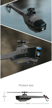 Load image into Gallery viewer, C128 Sentry 4 channel Flybarless RC Helicopter Black-Hornet with 1080P HD camera Optical Flow