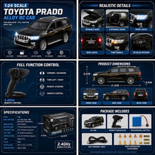 Load image into Gallery viewer, Remote Control Scale 1:24 Toyota Prado 2.4G 8km/h