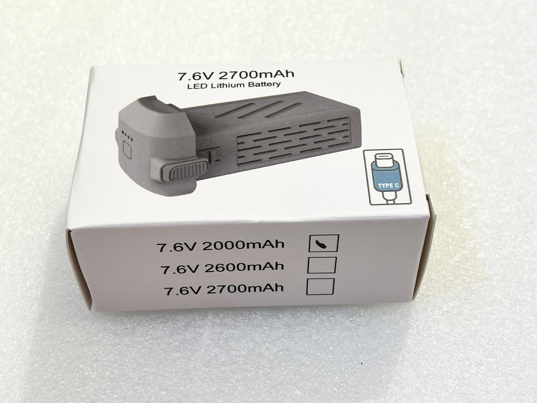 7.6V 2000mah Lipo battery for Xil 017 drone HG
