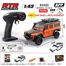 Load image into Gallery viewer, HBToys R4305 R4308 RC Car 1:43 scale 2.4G Proportional 4WD