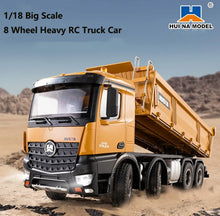 Load image into Gallery viewer, 1:14 Huina 1536 RC Dump Truck scale 8 wheeler 2.4G