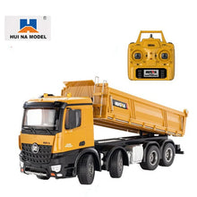 Load image into Gallery viewer, 1:14 Huina 1536 RC Dump Truck scale 8 wheeler 2.4G