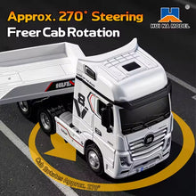 Load image into Gallery viewer, HuiNa Model 1/64 RC Flatbed Tractor Truck 9900 12 Channel Proportional 4WD