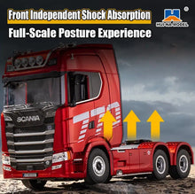 Load image into Gallery viewer, Huina RC 1501 Scania 770S 1:18 with RC Platform Semi Trailer 1502 2.4GHz (Red)