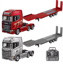 Load image into Gallery viewer, Huina RC 1501 Scania 770S 1:18 with RC Platform Semi Trailer 1502 2.4GHz (Red)