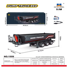 Load image into Gallery viewer, Huina RC 1501 Scania 770S 1:18 with RC Platform Semi Trailer 1502 2.4GHz (Red)