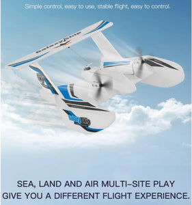 New 2023 KF603 RC Glider Amphibious Aircraft 2.4G Control