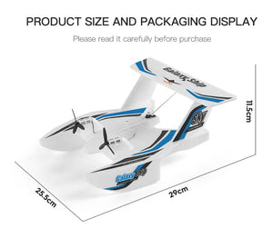 New 2023 KF603 RC Glider Amphibious Aircraft 2.4G Control
