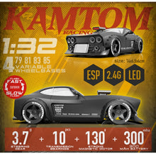Load image into Gallery viewer, KAMTOM RC 4WD 1:32 30km/h ESP Gyro RC Drift Car KM3299