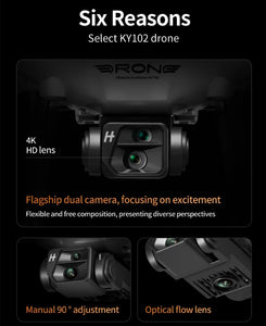 KY102 4K Camera Wifi FPV Drone Obstacle Avoidance