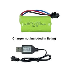 Load image into Gallery viewer, 7.4V 500mah battery 3 pin black connector for AE86 Drift Car D