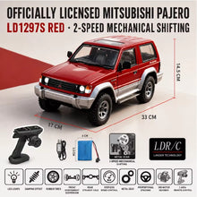 Load image into Gallery viewer, LDRC LD1297S 1/14 Scale Mitsubishi Pajero Licensed 4WD RC Car 15kmh
