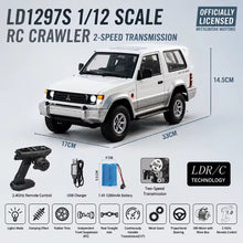 Load image into Gallery viewer, LDRC LD1297S 1/14 Scale Mitsubishi Pajero Licensed 4WD RC Car 15kmh