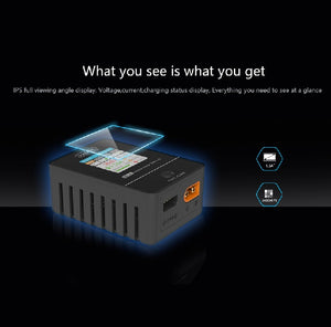 ToolkitRC M4AC Multifunctional Balance Charger for 1-4s Lipo, Ni-cd, Li-ion batteries XT60