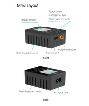 Load image into Gallery viewer, ToolkitRC M4AC Multifunctional Balance Charger for 1-4s Lipo, Ni-cd, Li-ion batteries XT60
