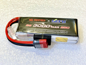 MJX 14209 14210 2s 7.4V 3000mah lipo battery Deans connector