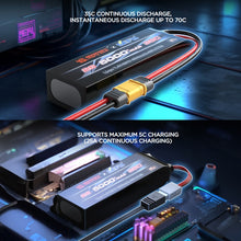 Load image into Gallery viewer, MJX 2s 7.4V 5000mah lipo battery XT60 connector for MJX 10303 / 10304