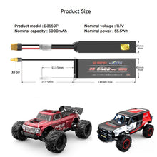 Load image into Gallery viewer, MJX 3s 11.1V 5000mah lipo battery XT60 connector for MJX
