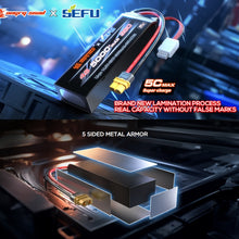 Load image into Gallery viewer, MJX 4s 14.8V 5000mah lipo battery XT60 connector for MJX 7303 / 7304