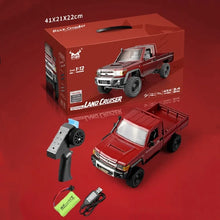 Load image into Gallery viewer, MN82 RC Toyota Land Cruiser 2.4G 4WD 1/12 Scale Licensed Full Proportional Pickup Truck