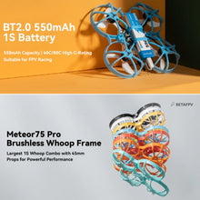 Load image into Gallery viewer, BetaFPV Meteor75 Pro ELRS Matrix FC Brushless Whoop Drone