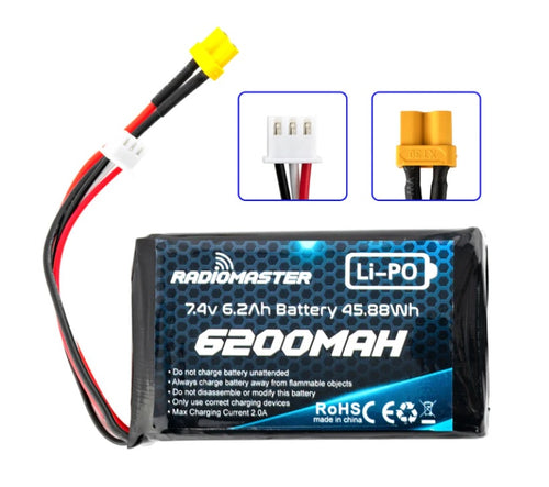 Radiomaster 2s 6200 Mah Lipo battery XT30 Boxer Tx